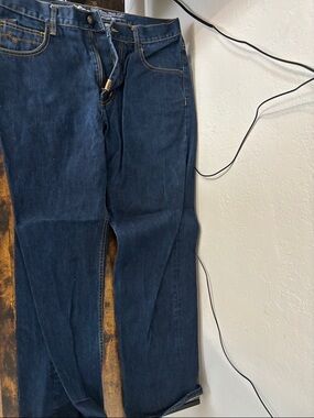 Lrg Dark Blue Straight Leg Jeans